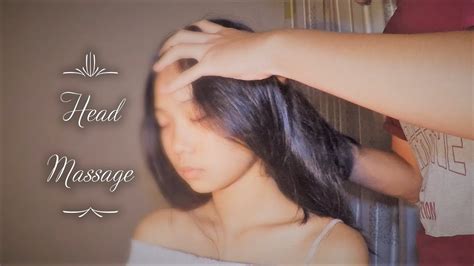 relaxing head massage before sleep to reduce headache scalp massage asmr vietnam youtube