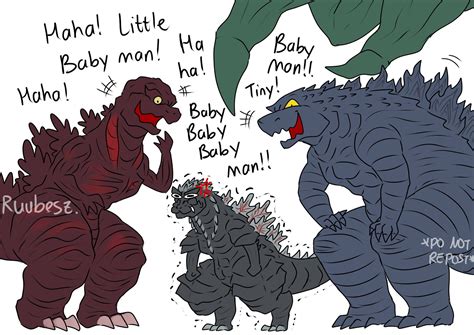 Ruubesz Draw On Twitter Godzilla Funny All Godzilla Monsters