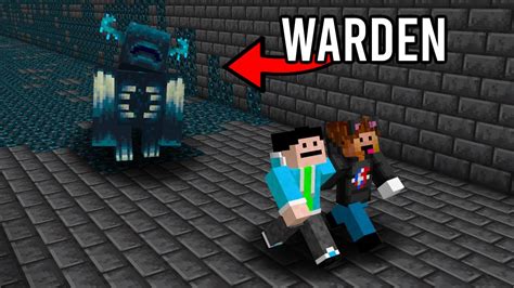 2 Idiots Vs The Warden In Minecraft Youtube
