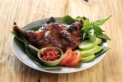 Grilled Chicken With Lalapan Ayam Bakar Lalapan Authentic Recipe From