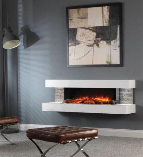 Evonic Compton 1000 Wall Mounted Electric Fireplace Suite Direct