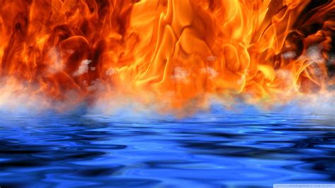 Fire And Water Wallpaper Backgrounds Wallpaper Cave