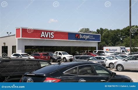 Avis Car Rental Company Logo Editorial Photo 105555679