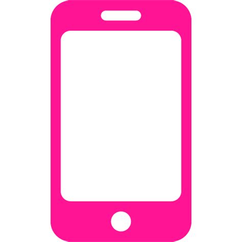 Deep Pink Phone 42 Icon Free Deep Pink Phone Icons