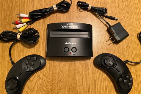 Sega Genesis Classic Black Game Console With 81 Preloaded Games And