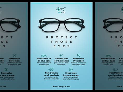 Flyer design for Eyewear company. by Rahal Nejraoui on Dribbble