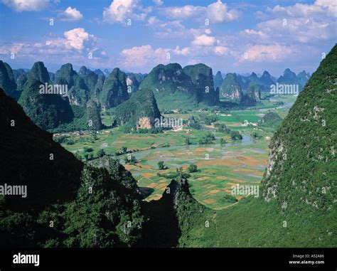 Moon Hill Yangshuo Guangxi China Stock Photo Alamy
