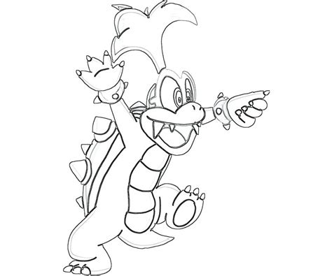 Iggy Koopa Coloring Pages Sketch Coloring Page