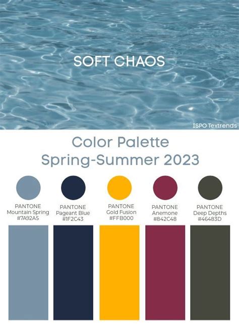 Pantone Color Palette Spring Summer 2023 In 2022 Color Palette