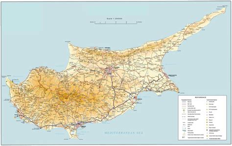 Large Road Map Of Cyprus Cyprus Asia Mapsland Maps Of The World