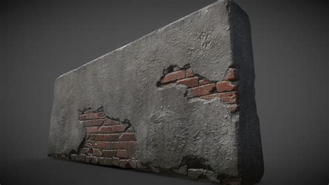 Damaged Wall Download Free 3d Model By Philipp Busse Wotiger