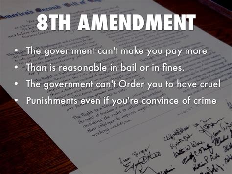 8th Amendment Examples