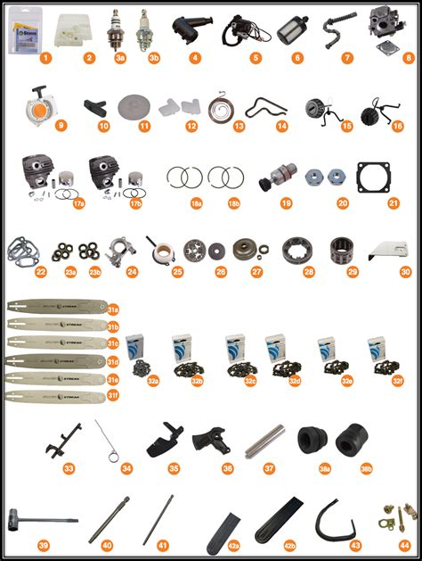 Replacement Parts For Stihl 024 Stihl 026 Stihl Ms240 And Stihl Ms260