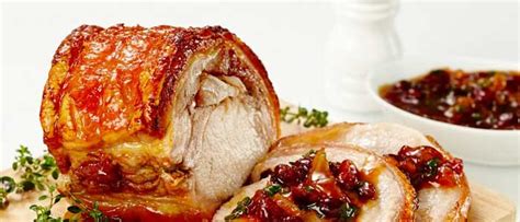 Find the perfect thanksgiving dinner ideas 2019 with delicious food and wine. Sticky Pork with Apricot and Cranberry Sauce | Food in a ...