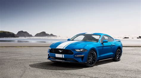 Blue Ford Mustang Coupe Hd Wallpaper Wallpaper Flare