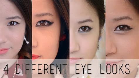 日本語 4 Different Eye Makeup Looks 人気の4種類のアイメイク Youtube