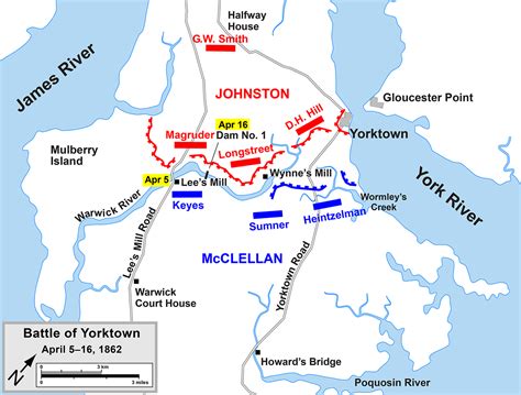 Battle Of Yorktown April 5 16th 1862 Siege Of Yorktown Yorktown