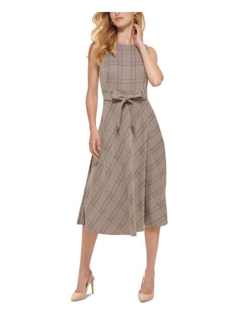 Buy Calvin Klein Plaid Fit And Flare Dress Online Topofstyle