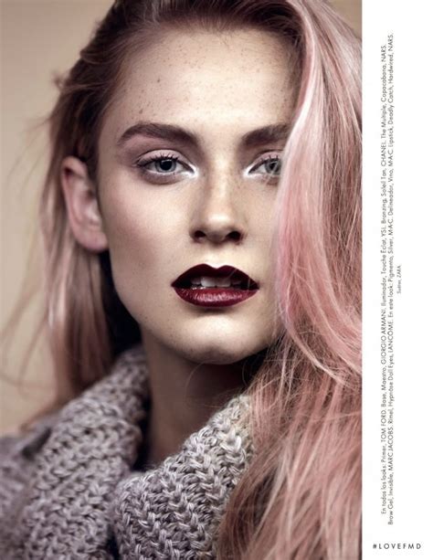 Red Nude In Elle Mexico With Brooke Register ID 21046 Fashion