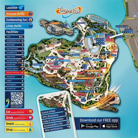 Thorpe Park Map Bundle Large Bundle Of Resort Maps Theme Park Guide