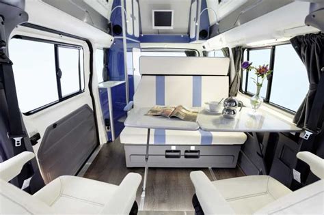 Interior Of A Modern Westfalia Nugget Ford Transit Luxury Van