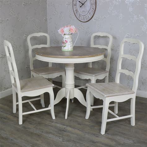 All tables fold flat for quick, easy storage. Country Ash Range - Furniture Bundle, Cream Round Pedestal ...