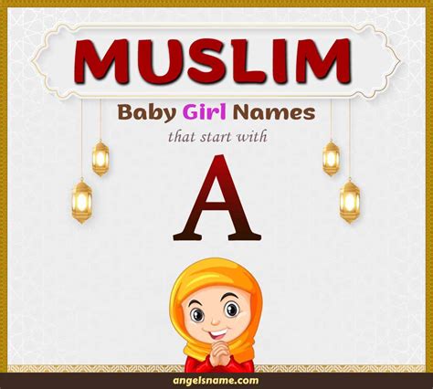 Most Beautiful Muslim Girl Names Starting With A Angelsname Com