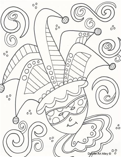 Fat Tuesday Coloring Pages
