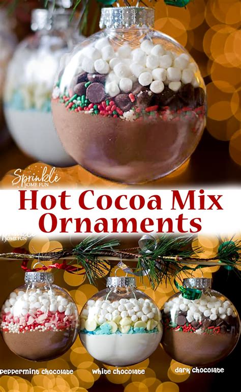 Hot Cocoa Mix Ornaments ~ Diy Homemade Christmas T Idea