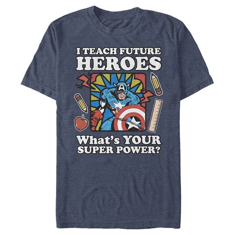 Marvel Marvel Mens Teacher Hero Superpower T Shirt