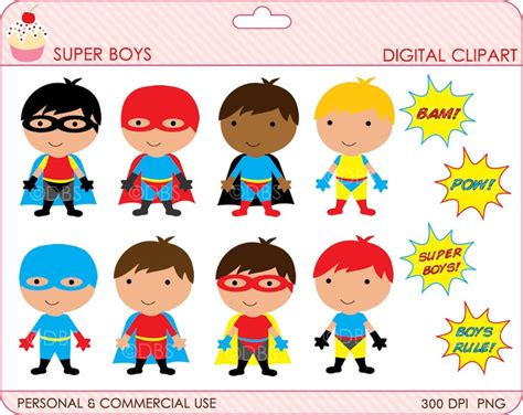 Superhero Boy Clipart Clip Art Library