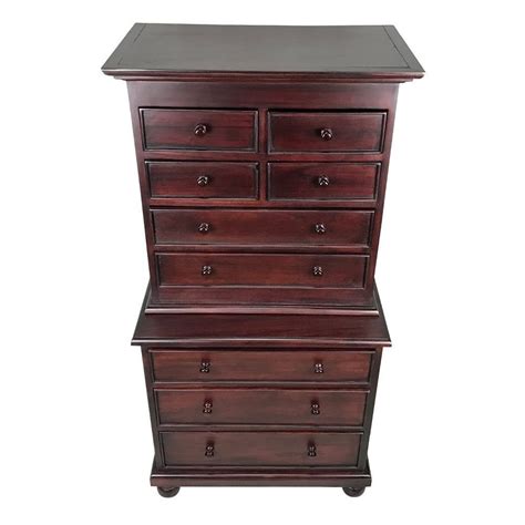 Solid Mahogany Wood Chest Of Drawers Bedroom Furniture Antique Style