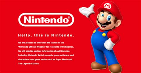 nintendo official website for the philippines is now live