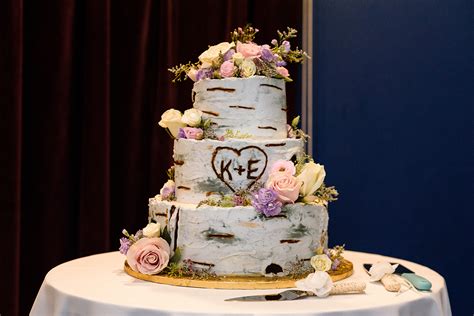 Our Beautiful Birch Tree Wedding Cake Was Done In All Icing Fondanthate