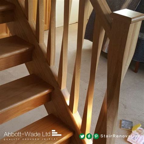 Abbott Wades Twisted Oak Newel And Spindles Timber Staircase Stairs