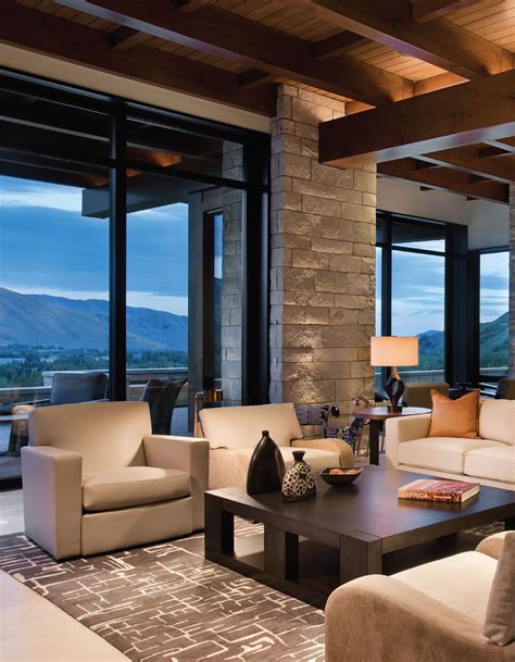 Bright Ideas Mountain Home Interiors Modern Mountain