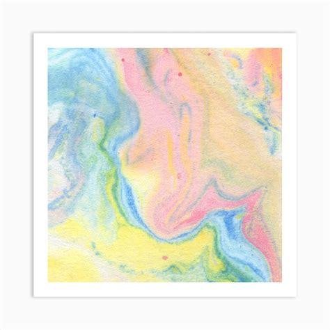 Cotton Candy Print Art Print By Made In Moon Fy