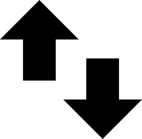 Up And Down Arrows Svg Png Icon Free Download 70422 Onlinewebfontscom