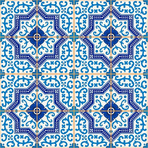 Gorgeous Seamless Pattern From Moroccan Tiles Stock Vector By ©pgmart