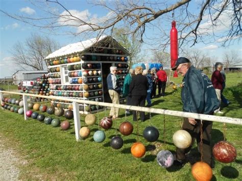 Visit The Bowling Ball Yard Art In Oklahoma For A Unique Experience