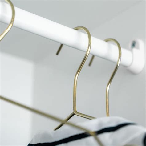 10 Metal Wire Coat Hanger Clothes Suit Trouser Hangers Bar Notches Gold