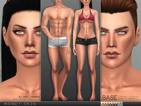 Pralinesims PS Honey Skin BASE The Sims 4 Skin Honey Skin Sims