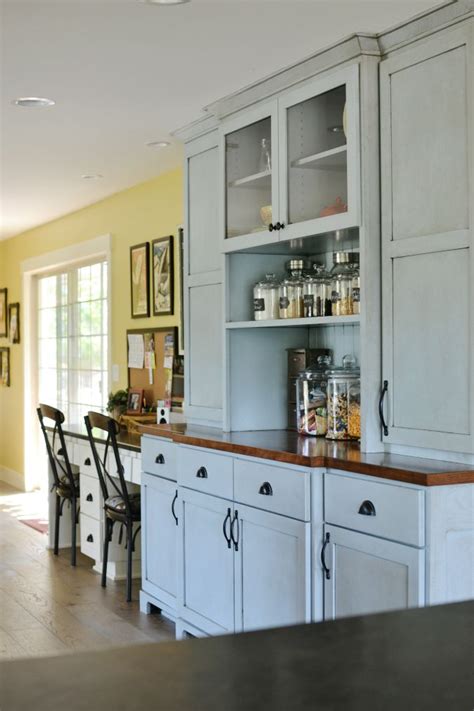 File cabinets that look like furniture. Kitchen and Family Room Makeover - At The Picket Fence