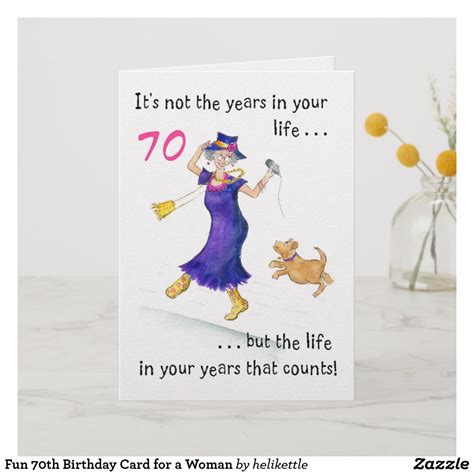 Fun 70th Birthday Card For A Woman Birthday Wishes For Women Sister Birthday Card Birthday