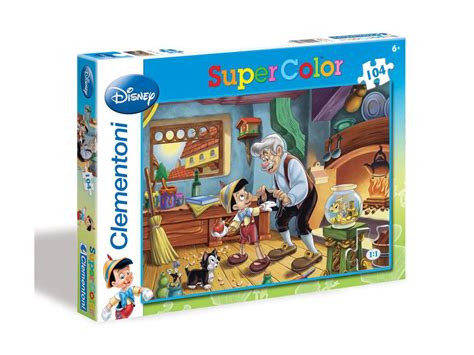 Clementoni Puzzle Super Color 104 Pièces Pinocchio Classic
