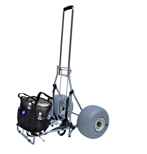 Large Wheeleez Heavy Duty Folding Beach Cart With Big Wheels Wagon
