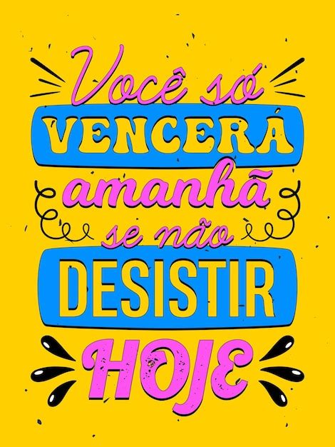 Premium Vector Vibrant Colorful Vintage Poster In Brazilian Portuguese Translation You Will