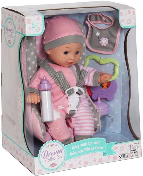 Brooklyn Lollipop Dream Collection Baby Doll With Car Seat Baby Dolls