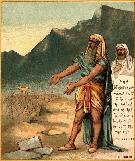 Image Moses Breaks Commandment Tablets