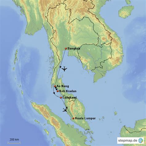 Thailand Malaysia Von Lagirasol Umdiewelt Landkarte Für Asien